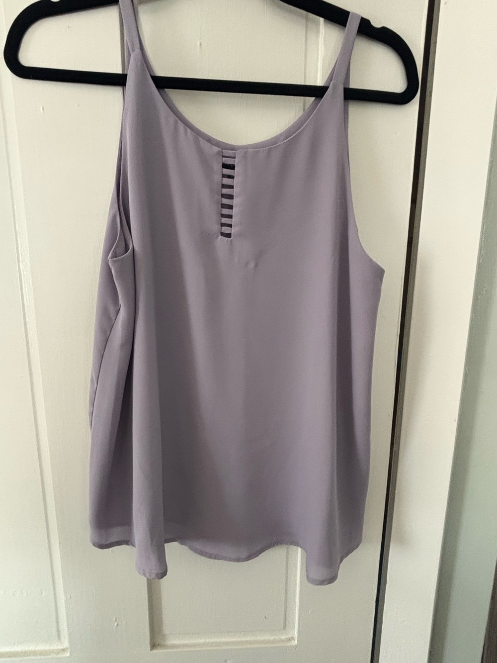 Shinestar Lavender Scoop Neck Strappy Detail Camisole
